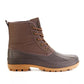 Botas de lona masculinas Polar Armor All Weather com bico de pato, tamanho 11 M, marrom
