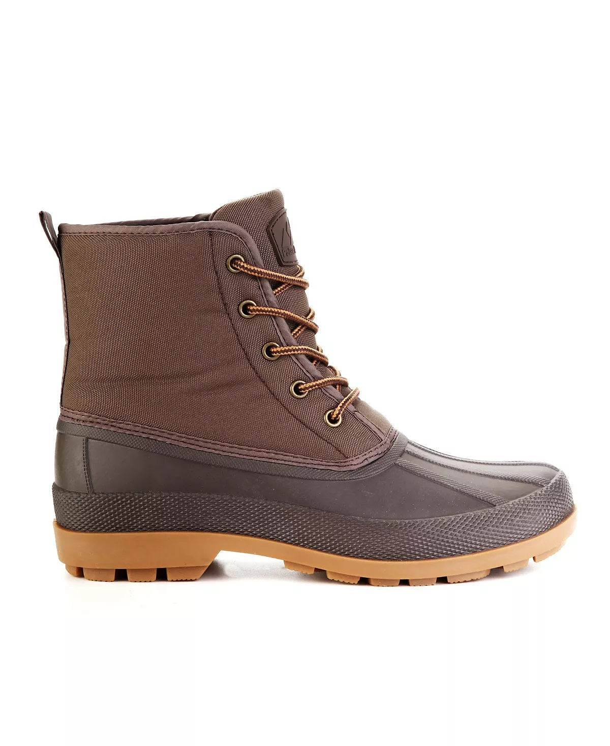 Botas de lona masculinas Polar Armor All Weather com bico de pato, tamanho 11 M, marrom