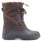 Botas de neve masculinas Polar Armor All Weather sem cadarço, marrom, tamanho 9M