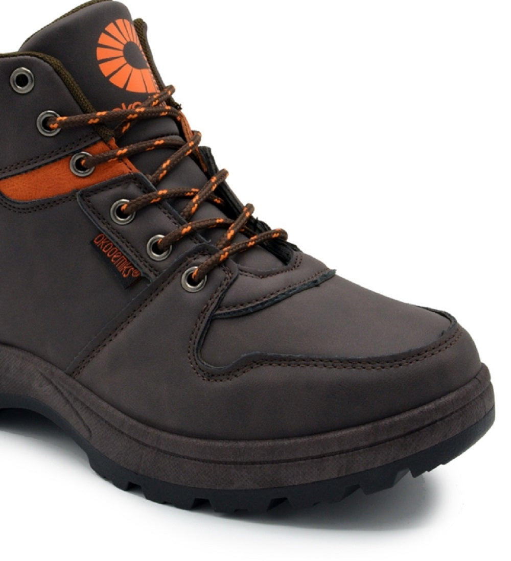 Botas de trabalho Hunter masculinas Akademiks, marrom, tamanho 10M
