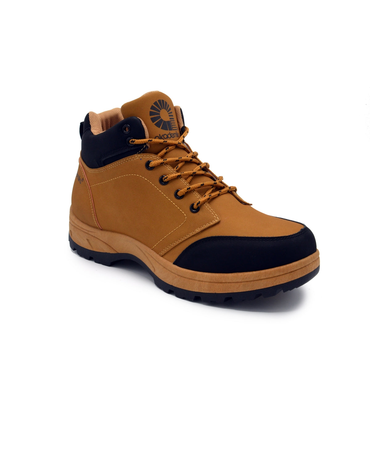 Botas de trabalho Hunter 2.0 masculinas Akademiks, marrom, tamanho 10 M
