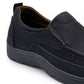 Tênis casual masculino Aston Marc Slip-On para caminhada, preto, tamanho 8 M