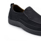 Tênis casual masculino Aston Marc Slip-On para caminhada, preto, tamanho 9 M