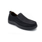 Tênis casual masculino Aston Marc Slip-On para caminhada, preto, tamanho 9 M