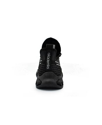 Tênis de corrida masculino Akademiks Fit 2.0 Knit, preto, tamanho 10 M