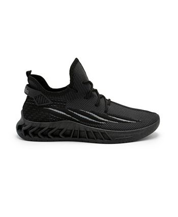Tênis de corrida masculino Akademiks Fit 3.0 Knit, preto, tamanho 8 M