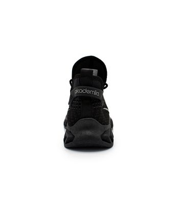 Tênis de corrida masculino Akademiks Fit 3.0 Knit, preto, tamanho 8 M