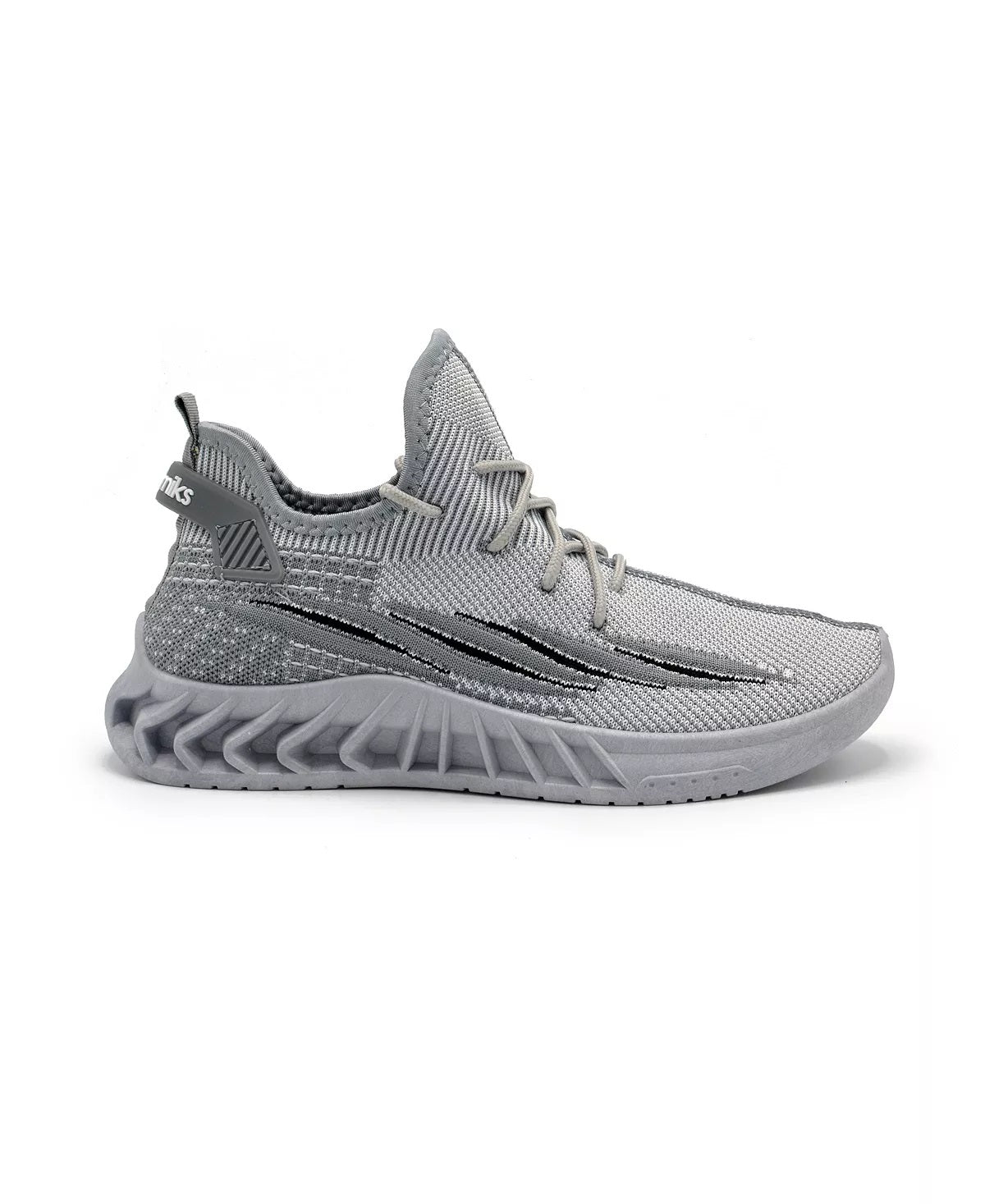 Tênis de corrida masculino Akademiks Fit Knit, cinza, tamanho 10 M