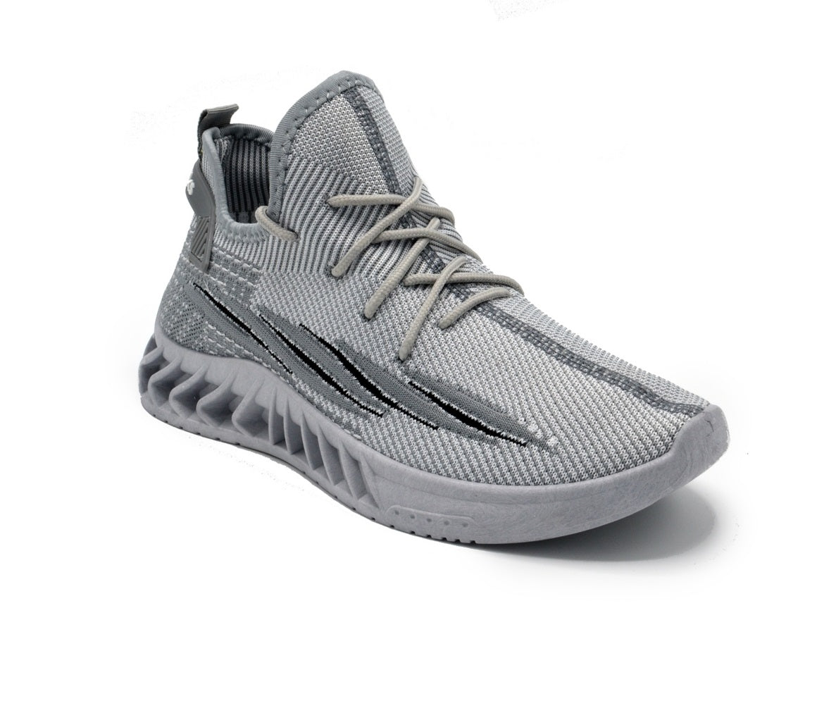 Tênis de corrida masculino Akademiks Fit Knit, cinza, tamanho 10 M