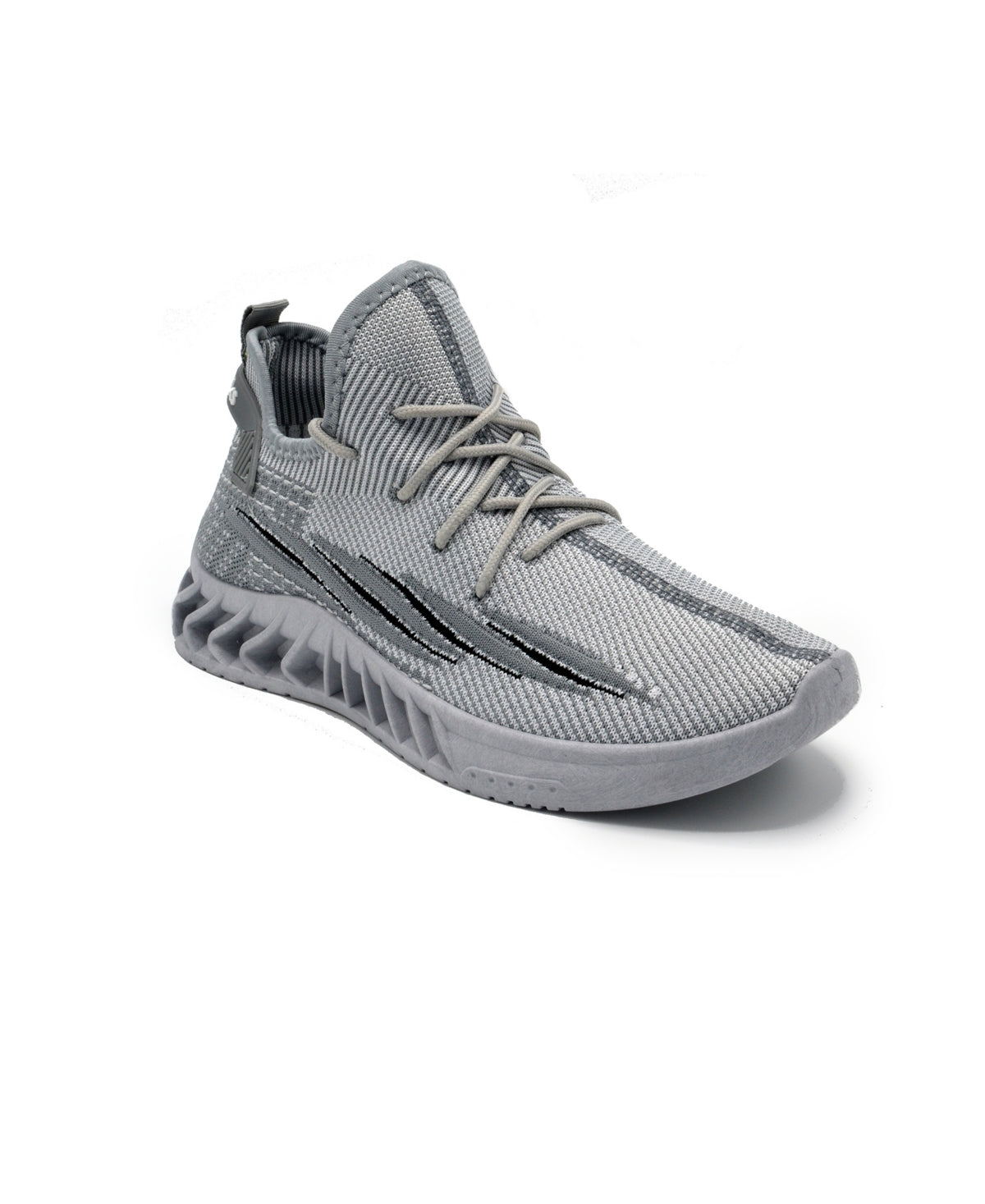 Tênis de corrida masculino Akademiks Fit 3.0 Knit, cinza, tamanho 11 M