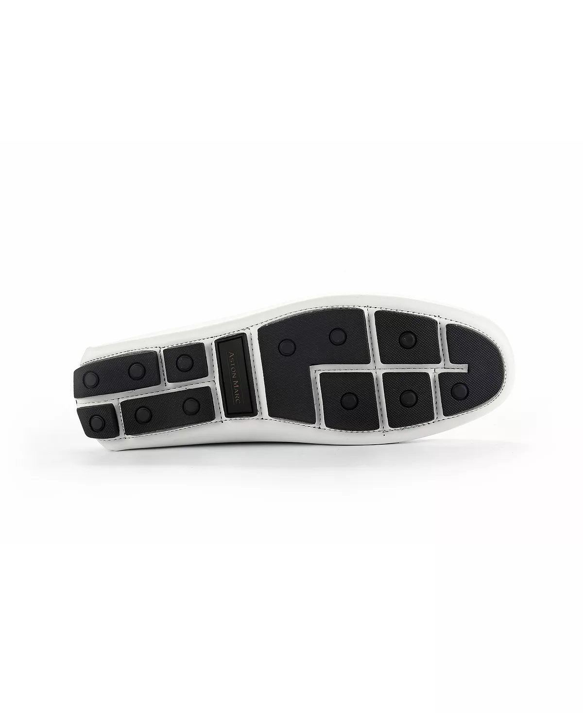 Mocassim Aston Marc Charter Masculino com Fivela Lateral, Branco, Tamanho 11 M