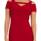 Vestido de festa feminino Nightway com decote em V e decote em V, vermelho, tamanho 8