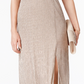 Vestido feminino R &amp; M Richards Shimmer Gown dourado tamanho 4