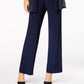 Conjunto de calça e colar metálico feminino R &amp; M Richards, azul, tamanho 14, pequeno