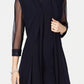 Vestido e jaqueta Duster femininos R &amp; M Richards, azul, tamanho 16