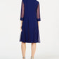 Vestido e jaqueta Duster femininos R &amp; M Richards, azul, tamanho 18