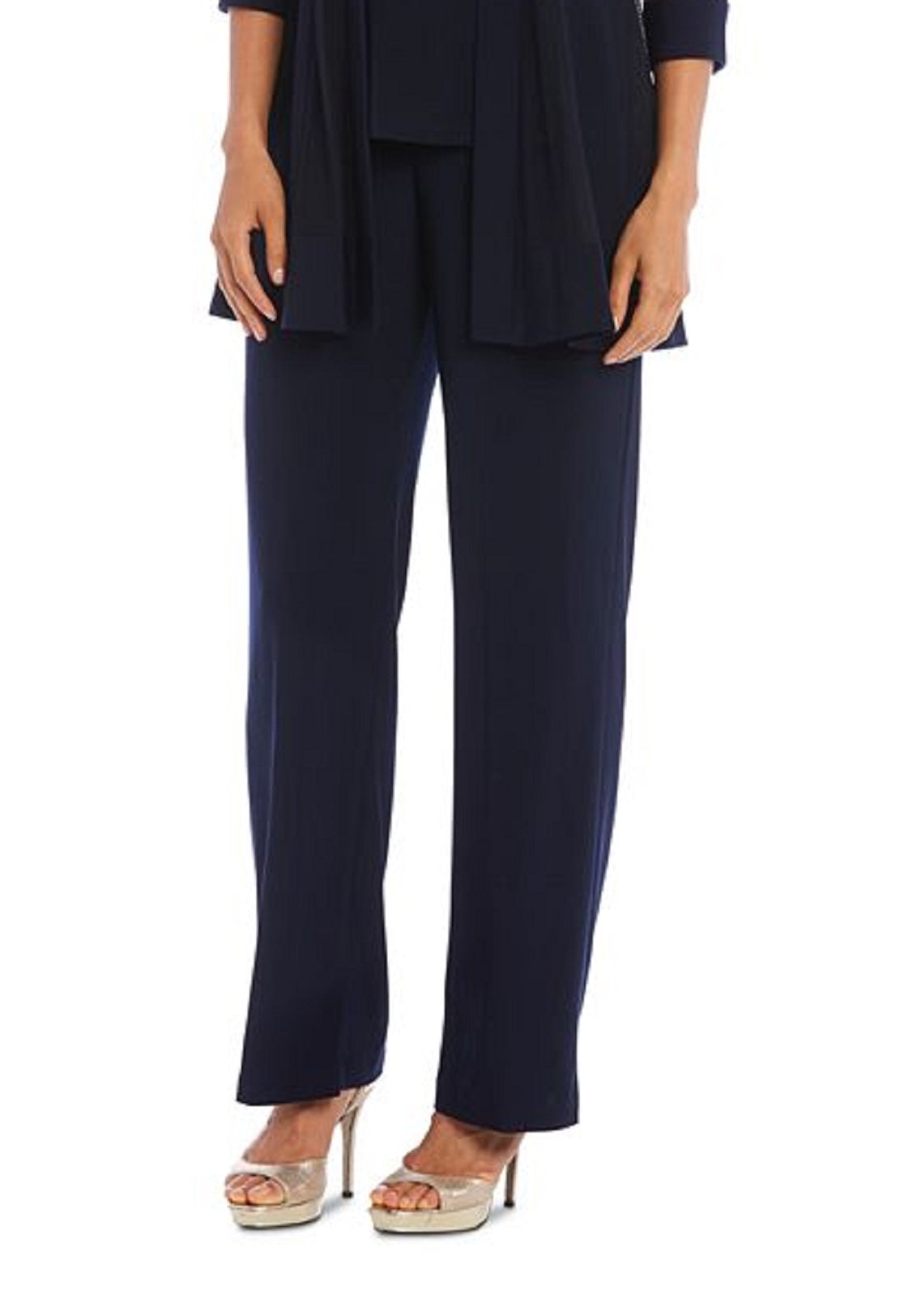 Conjunto feminino de 2 peças, jaqueta, blusa e calça, azul, tamanho 12, pequeno