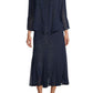 Conjunto de jaqueta e vestido Godet com contas feminino R &amp; M Richards, azul, tamanho 8