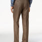 Calça social masculina Michael Kors com frente lisa, marrom, tamanho 34x32