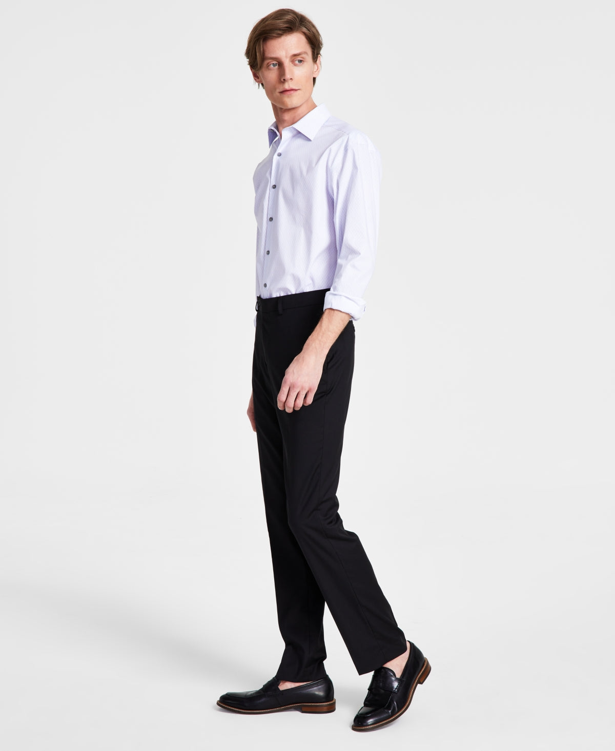 Calça social slim fit masculina Calvin Klein preta tamanho 32x30