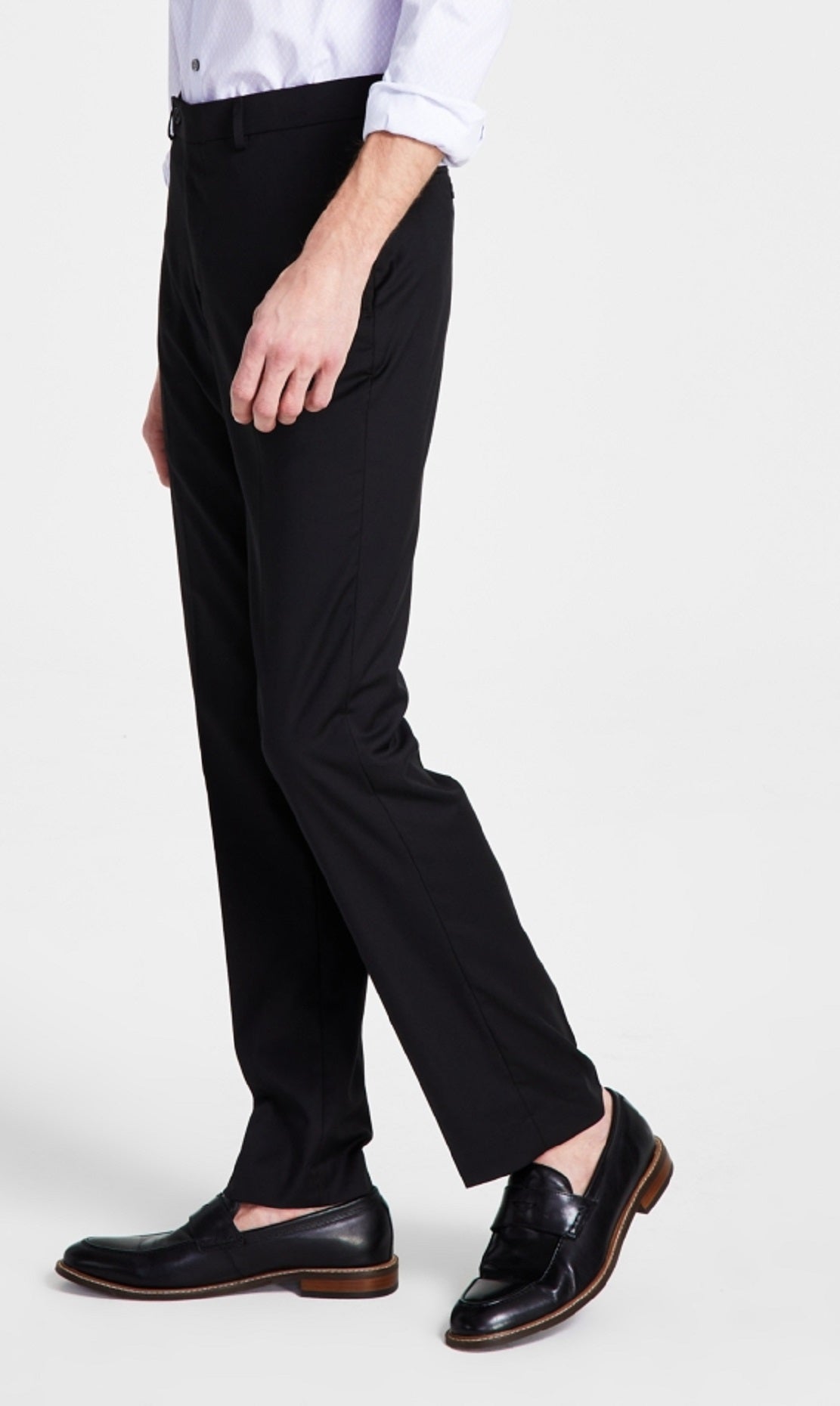 Calça social slim fit masculina Calvin Klein preta tamanho 34x29
