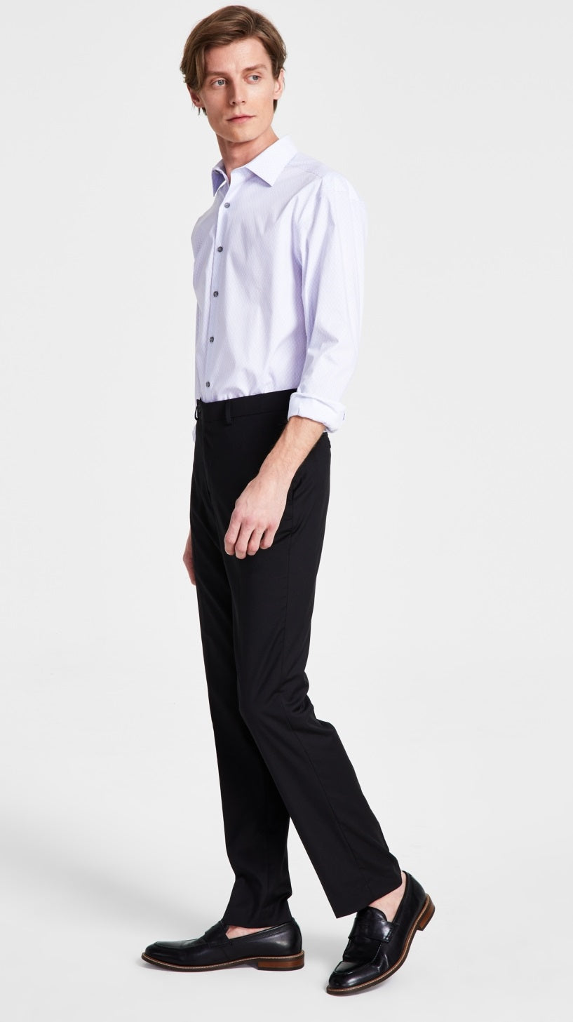 Calça social slim fit masculina Calvin Klein preta tamanho 40x30
