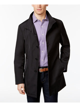 Jaqueta impermeável masculina Calvin Klein preta tamanho 40