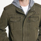 Jaqueta Trucker com Capuz e Forro Sherpa Levi's Masculina, Tamanho Médio, Verde