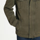 Jaqueta Trucker com Capuz e Forro Sherpa Levi's Masculina, Tamanho Médio, Verde