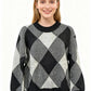Aqua - Long Sleeve Textured Sweater