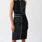 Joseph Ribkoff - Silky Knit Dot Print Sleeveless Sheath Dress