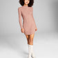 E agora este vestido justo canelado direcional feminino rosa tamanho XS