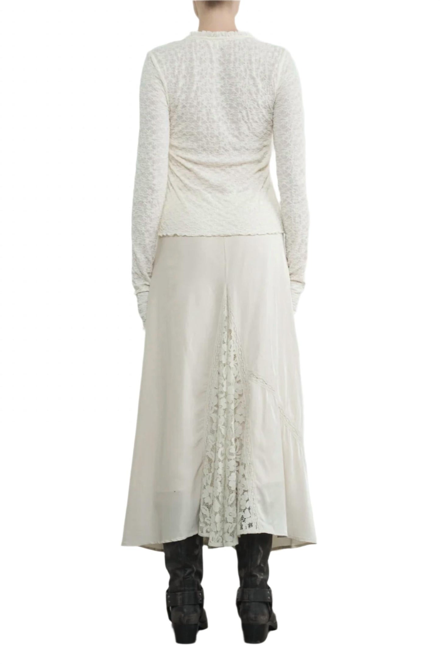 Aaron & Amber - Farrah Lace Panel Skirt