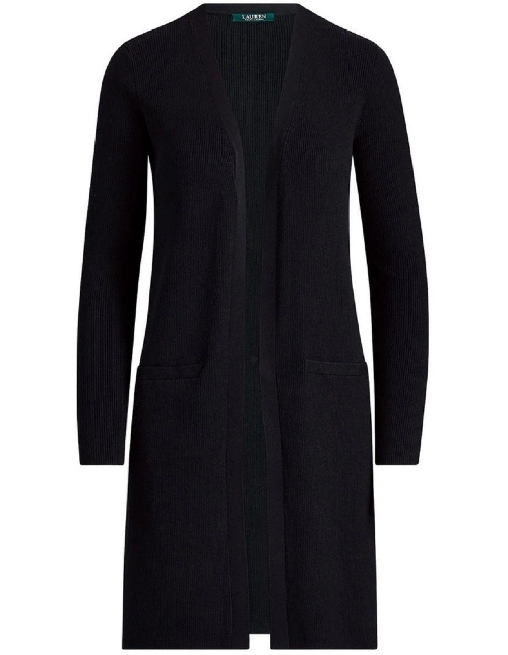Cardigan Ralph Lauren Feminino de Algodão Misto Preto Tamanho P