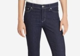 Calça jeans feminina Ralph Lauren Premier Straight Jeans azul tamanho 12