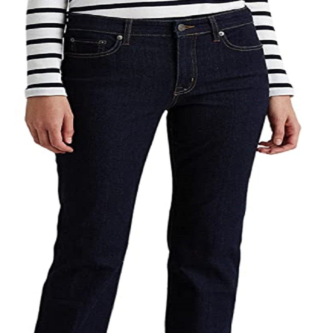 Calça Jeans Ralph Lauren Feminina Cintura Média Reta Azul Tamanho 4