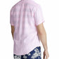 Camisa Polo Ralph Lauren Masculina Manga Curta de Linho Rosa Tamanho P