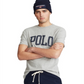Camiseta Polo Ralph Lauren Masculina Classic-Fit Logo Jersey Cinza Tamanho GG
