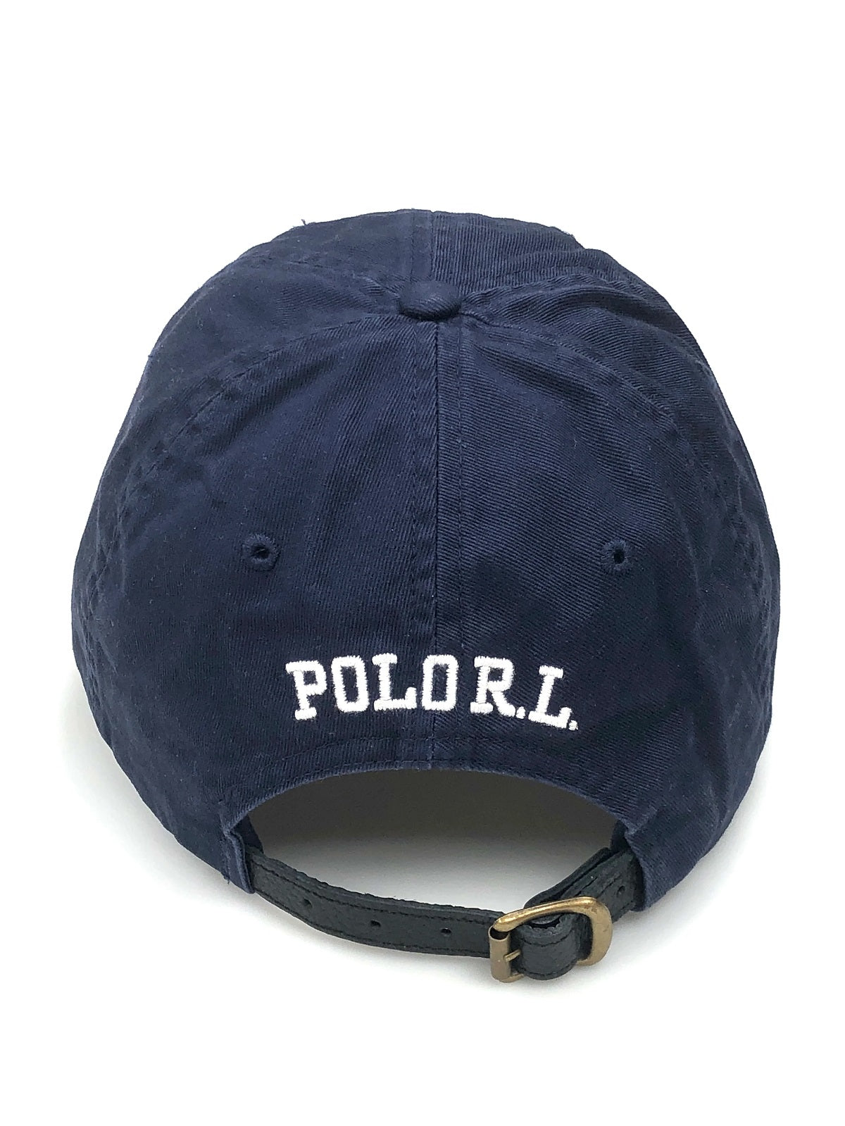 Boné chino masculino Polo Ralph Lauren com logotipo, azul, tamanho regular