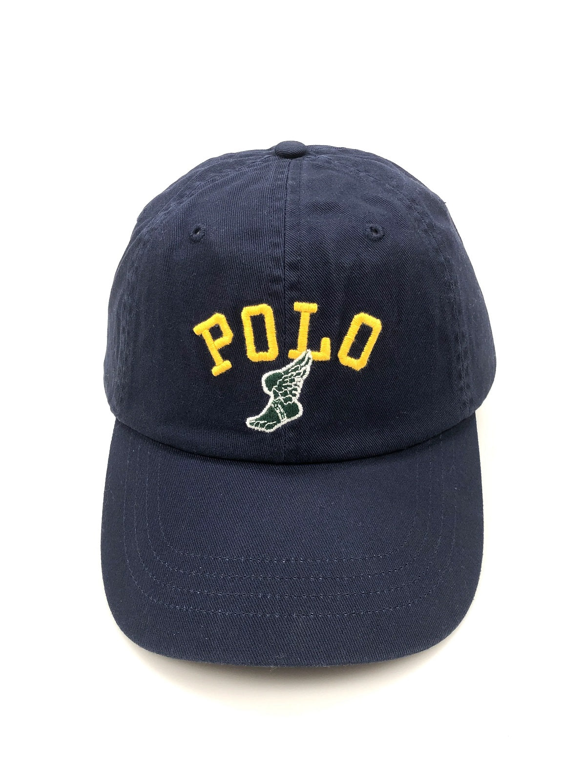Boné chino masculino Polo Ralph Lauren com logotipo, azul, tamanho regular