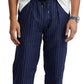 Calça Polo Ralph Lauren Masculina de Linho Misto Azul Tamanho P