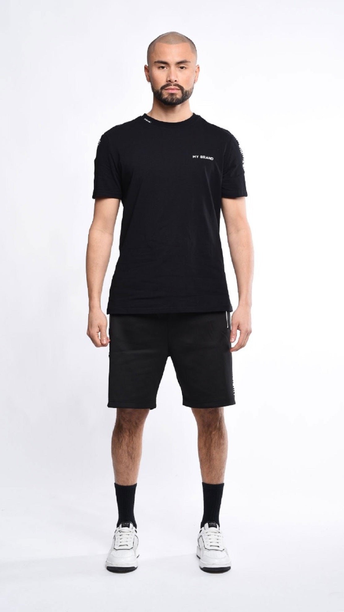 Polo Ralph Lauren Shorts Masculino Piquet Frente Lisa, Preto, Tamanho Grande