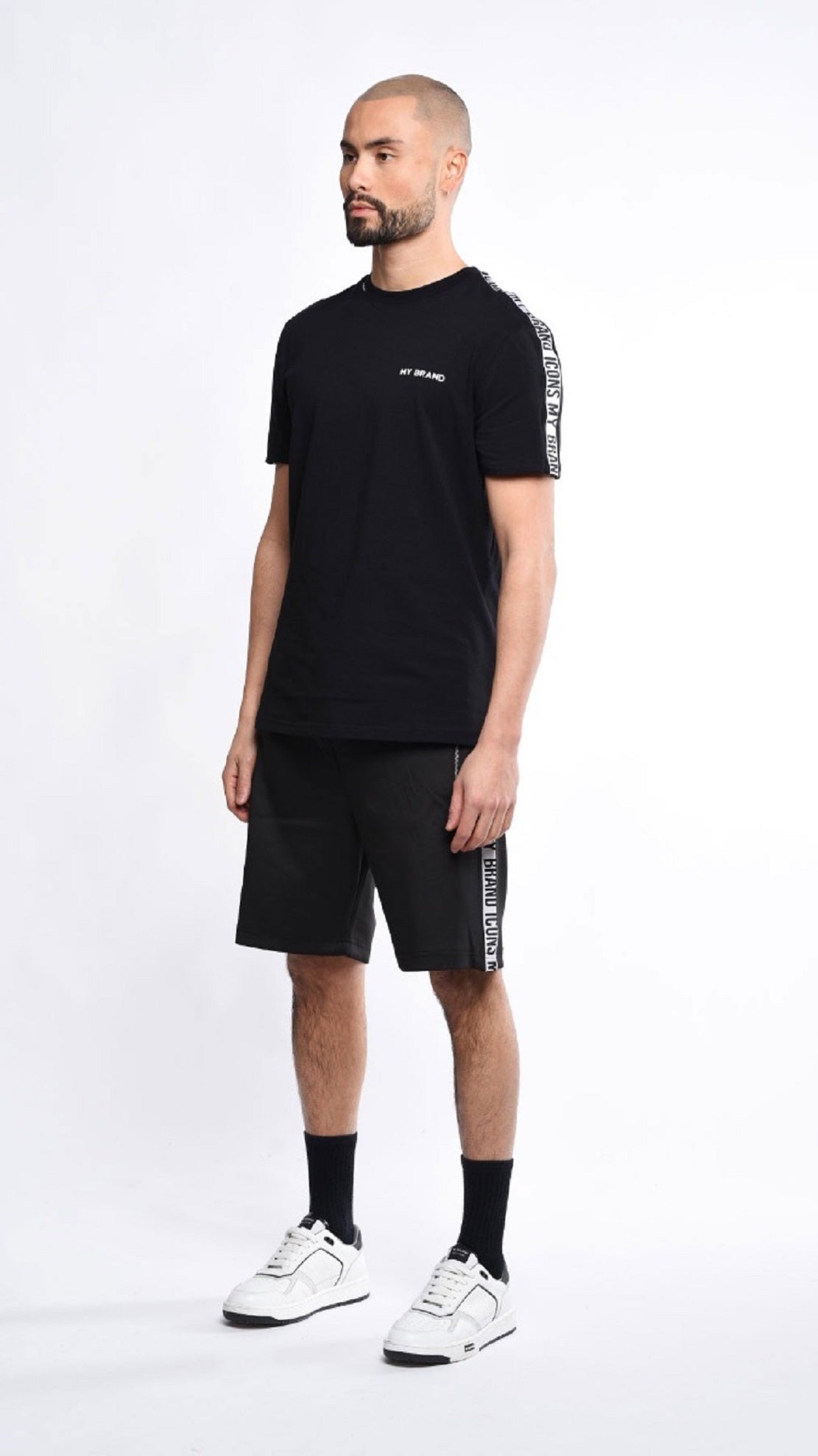 Polo Ralph Lauren Shorts Masculino Piquet Frente Lisa, Preto, Tamanho Grande