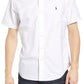 Camisa Polo Ralph Lauren Masculina Manga Curta Algodão Botão Down Branca Tamanho X-G