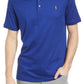 Camisa polo masculina de algodão liso Polo Ralph Lauren, azul, tamanho extragrande