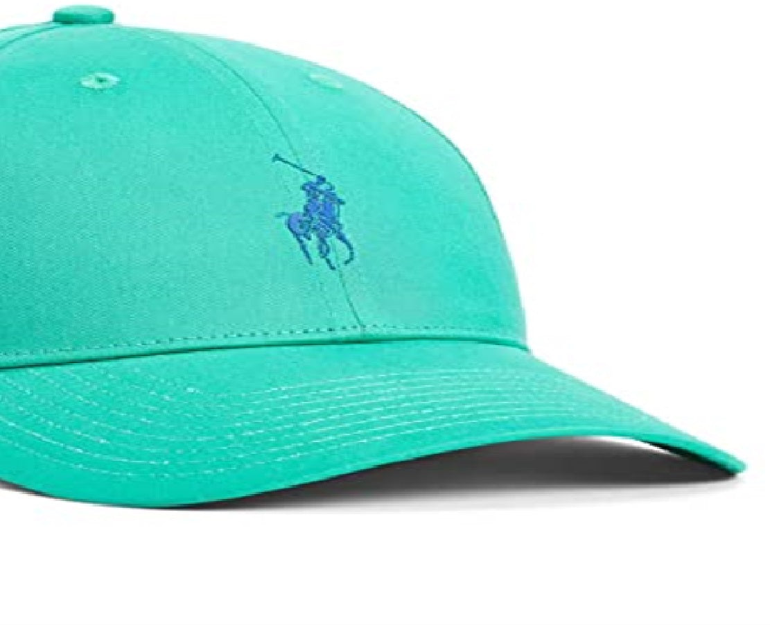 Boné Polo Ralph Lauren Masculino de Sarja Verde Tamanho Regular