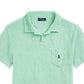 Camisa polo Ralph Lauren masculina personalizada slim fit Terry, verde, tamanho médio