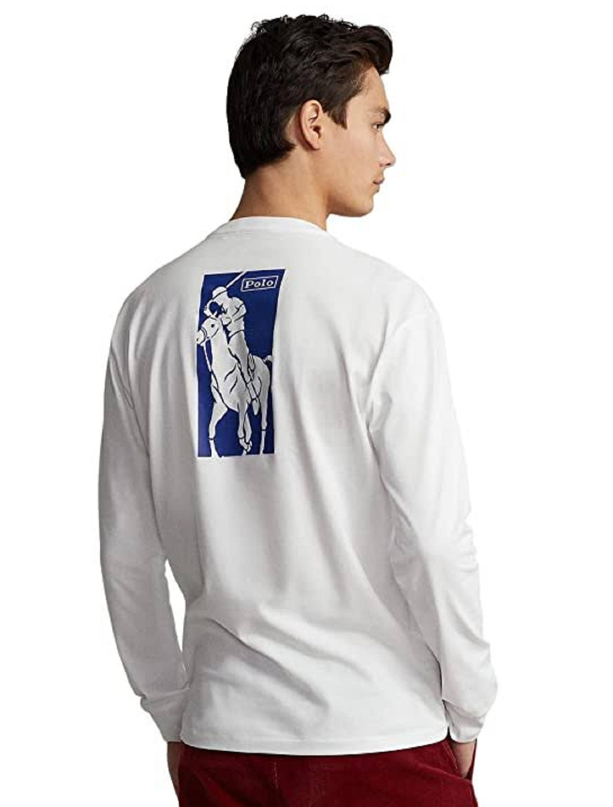 Camiseta Polo Ralph Lauren Masculina Classic Fit Polo Pony Jersey Branca Tamanho XX-G