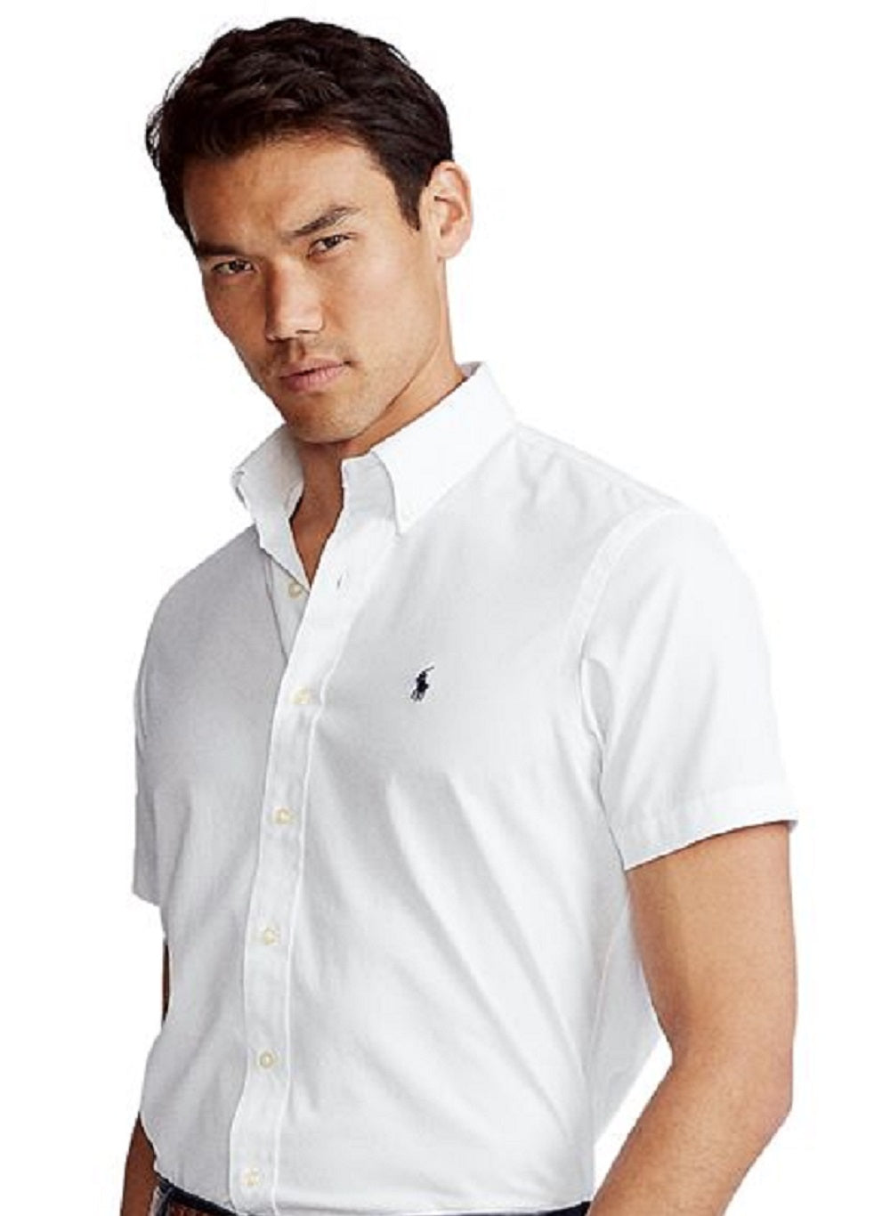Camisa Polo Ralph Lauren Classic Fit Performance Masculina Branca Tamanho Grande