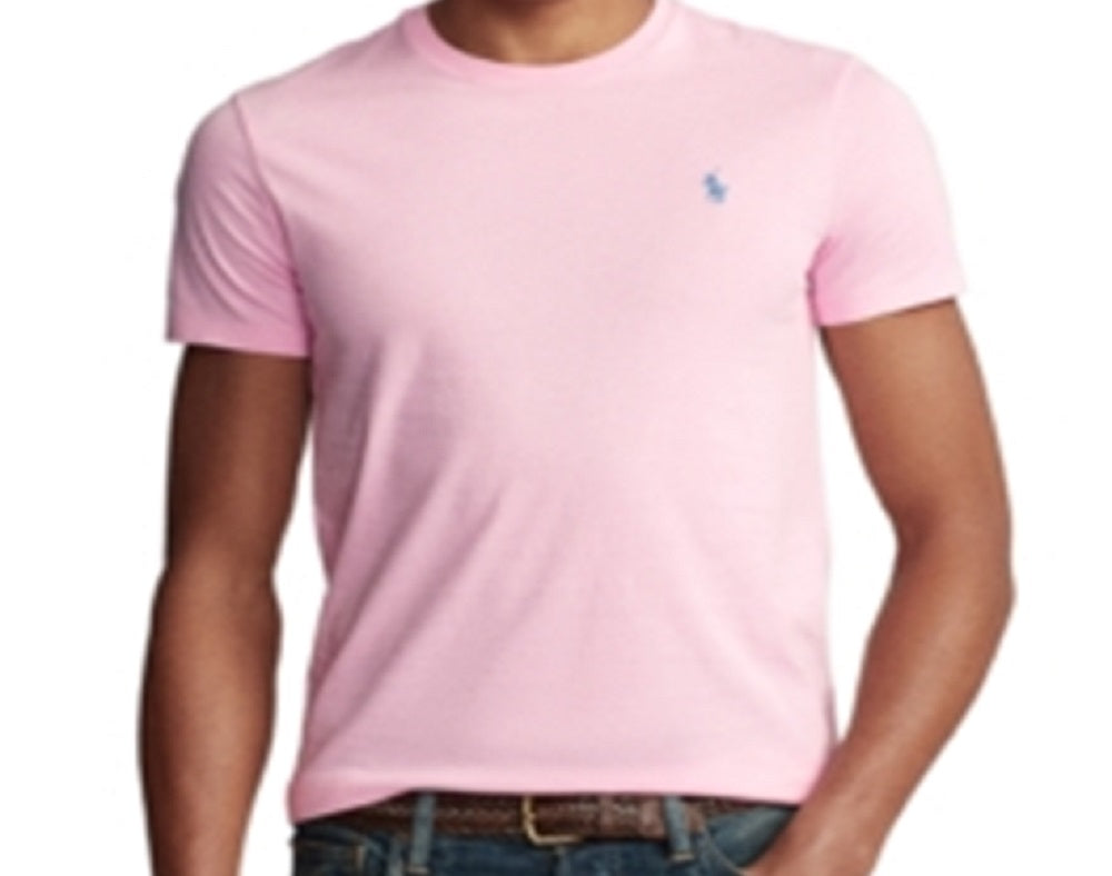 Camiseta Polo Ralph Lauren Classic Fit Masculina Rosa Tamanho Grande